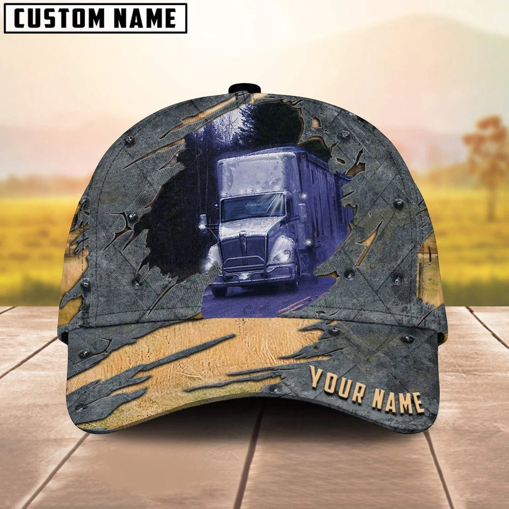 Personalized Name White Truck 02 Trucker Classic Cap 2024, Farmer Cap, Cap For Farmers, Best Farm Hat, Farm Use Hat