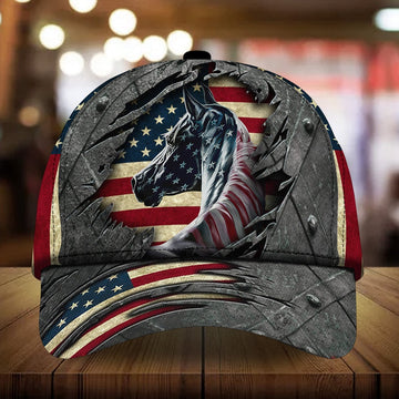 Personalized Premium cracked american horse steel pattern cap, Farmer Cap, Cap For Farmers, Best Farm Hat, Farm Use Hat
