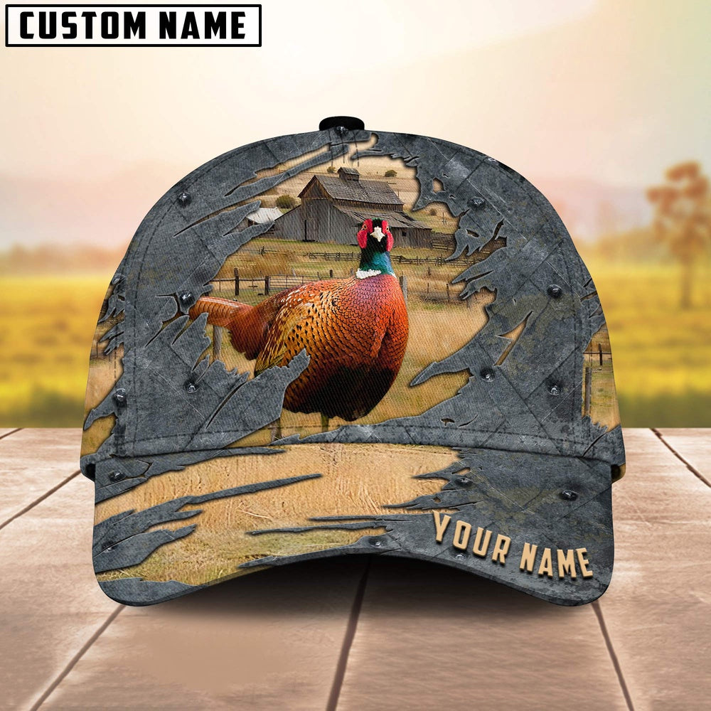 Pheasant Customized Name Cap, Farmer Cap, Cap For Farmers, Best Farm Hat, Farm Use Hat