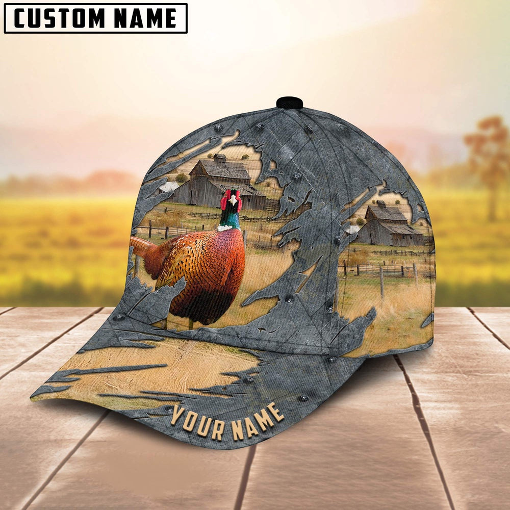 Pheasant Customized Name Cap, Farmer Cap, Cap For Farmers, Best Farm Hat, Farm Use Hat