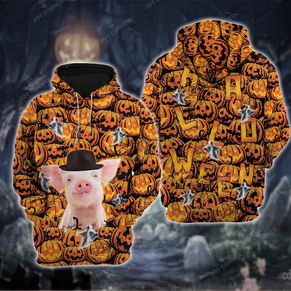 Pig Halloween 3D Shirt, Farmer Hoodie, Farm Themed Shirts, Farm Tee Shirts
