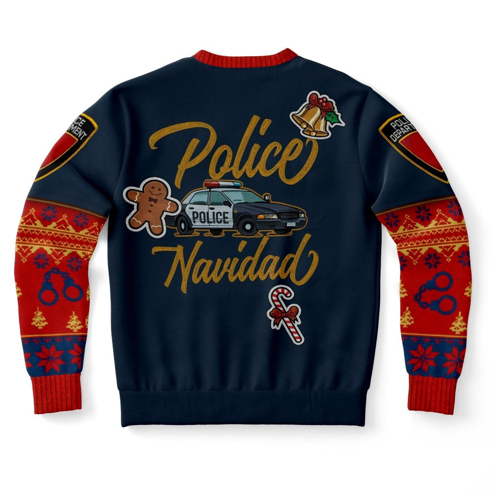 Police Uniform Ugly Christmas Sweater, Christmas Ugly Sweater, Sweater Xmas, Ugly Sweater