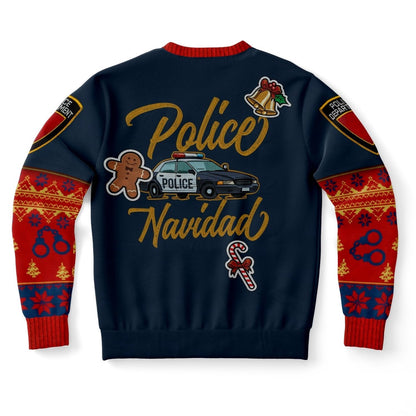 Police Uniform Ugly Christmas Sweater, Christmas Ugly Sweater, Sweater Xmas, Ugly Sweater
