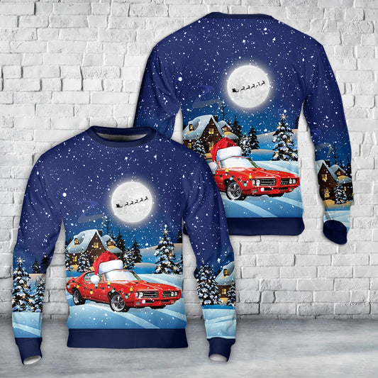 Pontiac GTO 1969 Christmas Sweater, Christmas Ugly Sweater, Sweater Xmas, Ugly Sweater
