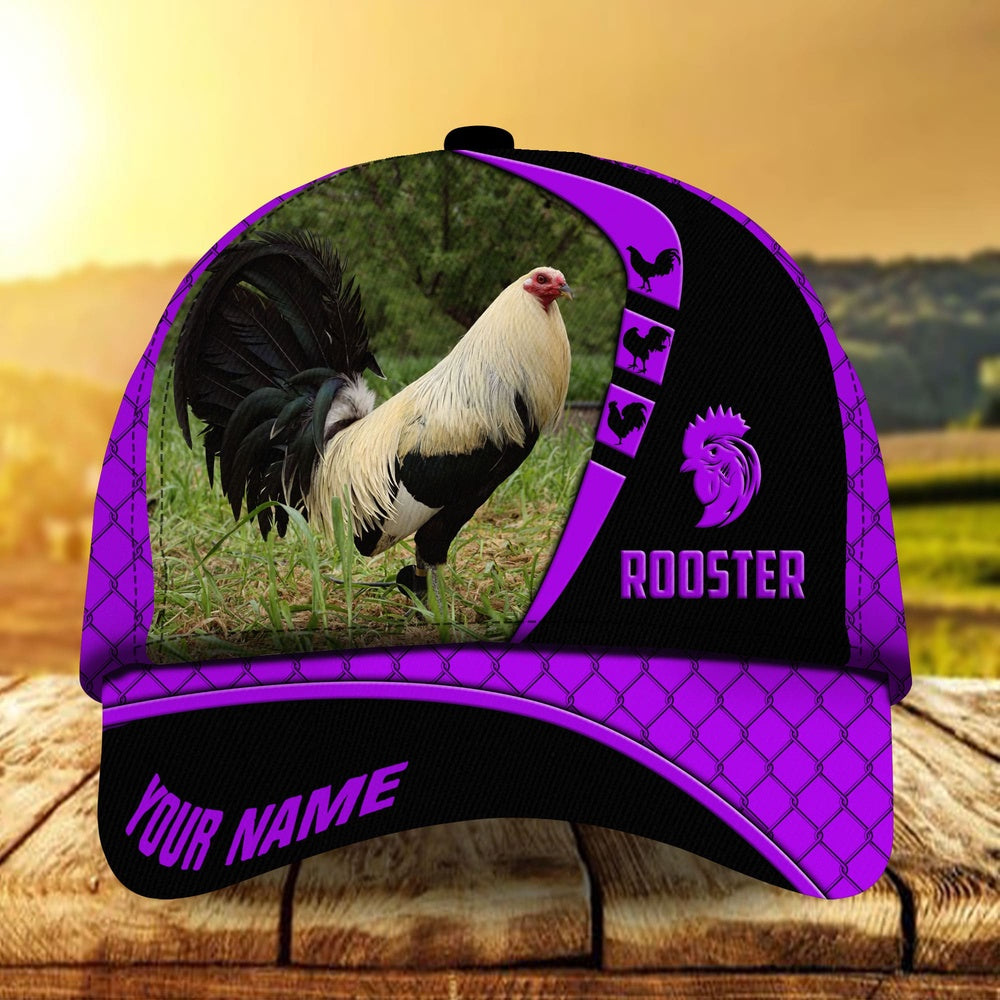 Premium Personalized Go Rooster Boomerang Multicolor Hats 3D All Over Printed, Farmer Cap, Cap For Farmers, Best Farm Hat, Farm Use Hat