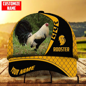 Premium Personalized Go Rooster Boomerang Multicolor Hats 3D All Over Printed, Farmer Cap, Cap For Farmers, Best Farm Hat, Farm Use Hat