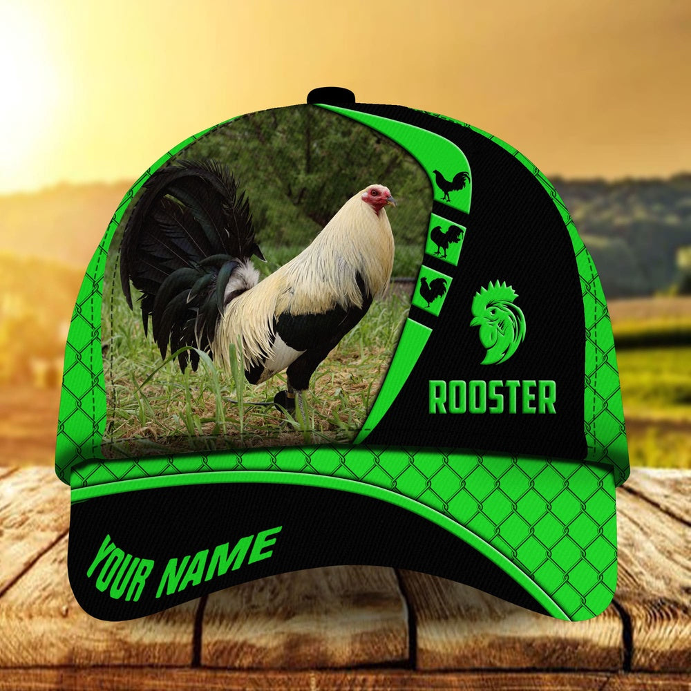 Premium Personalized Go Rooster Boomerang Multicolor Hats 3D All Over Printed, Farmer Cap, Cap For Farmers, Best Farm Hat, Farm Use Hat