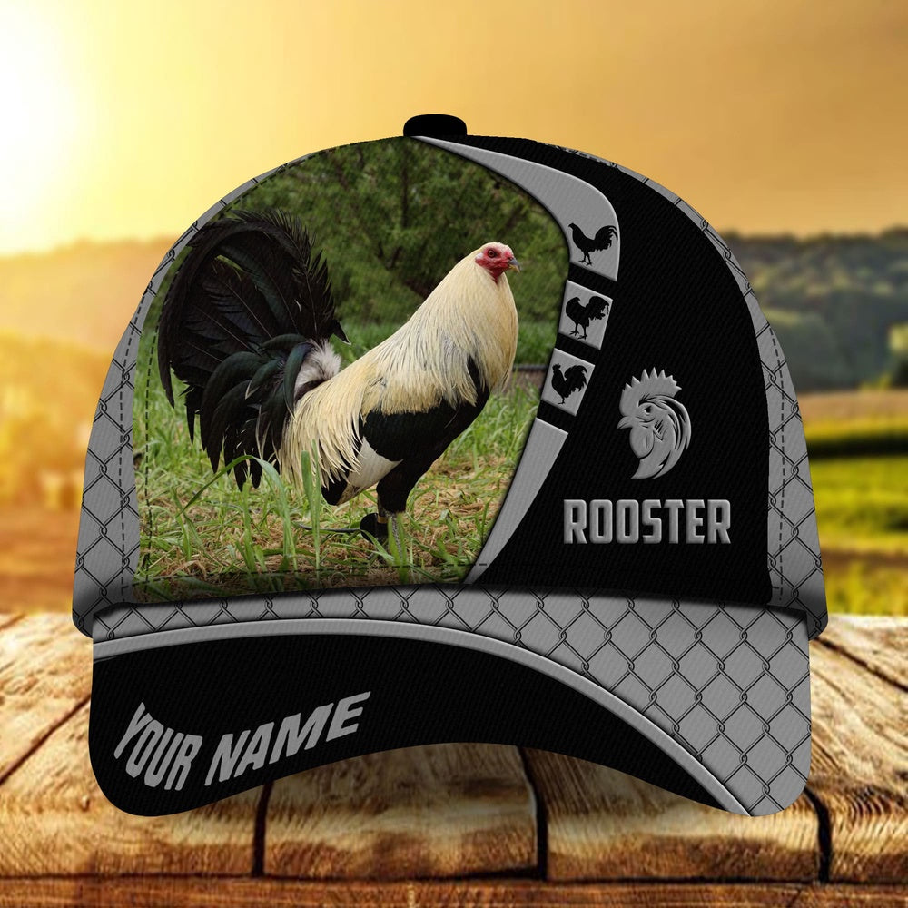 Premium Personalized Go Rooster Boomerang Multicolor Hats 3D All Over Printed, Farmer Cap, Cap For Farmers, Best Farm Hat, Farm Use Hat