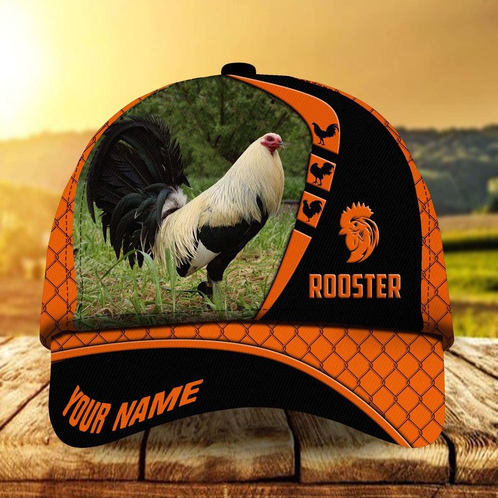 Premium Personalized Go Rooster Boomerang Multicolor Hats 3D All Over Printed, Farmer Cap, Cap For Farmers, Best Farm Hat, Farm Use Hat
