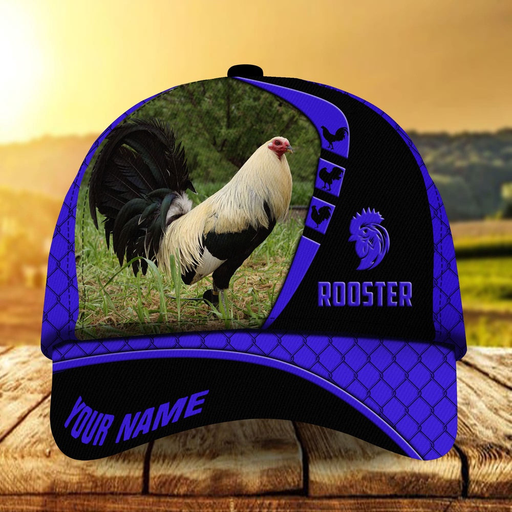 Premium Personalized Go Rooster Boomerang Multicolor Hats 3D All Over Printed, Farmer Cap, Cap For Farmers, Best Farm Hat, Farm Use Hat