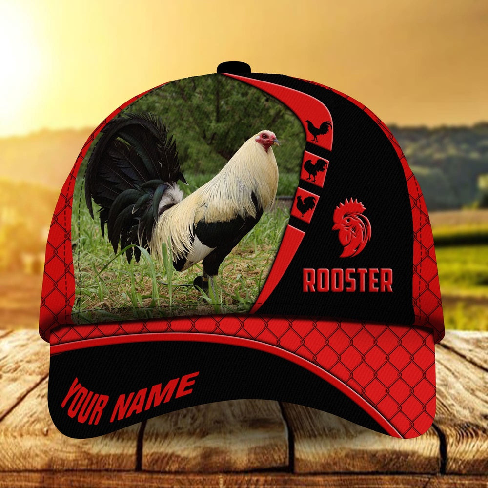 Premium Personalized Go Rooster Boomerang Multicolor Hats 3D All Over Printed, Farmer Cap, Cap For Farmers, Best Farm Hat, Farm Use Hat