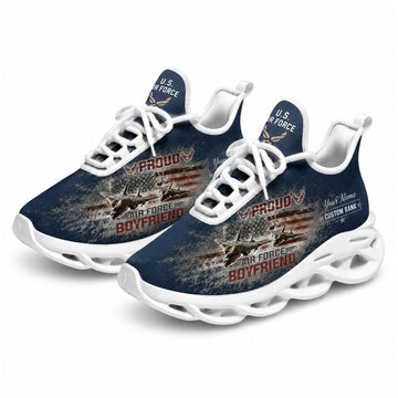 Custom Name Proud Army Boyfriend Max Soul Shoes, Veteran Sneaker