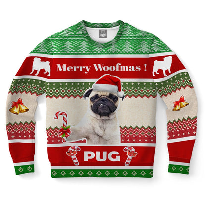Pug Dog Ugly Christmas Sweater, Christmas Ugly Sweater, Sweater Xmas, Ugly Sweater