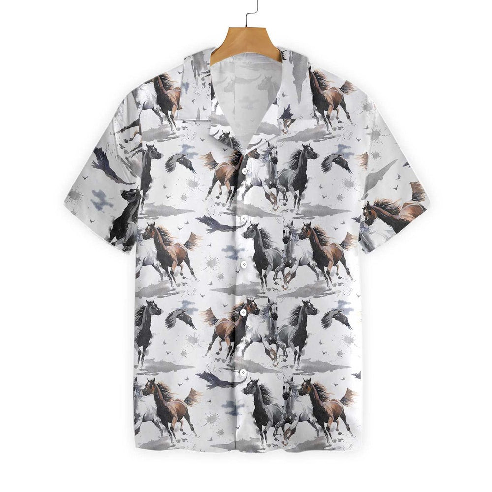 RACING HORSES Hawaiian Shirt, Farm Hawaiian Shirt, Farmer Hawaii