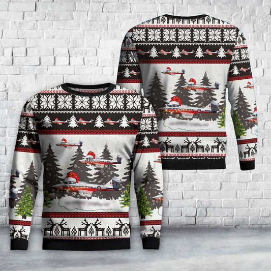 RCAF Snowbirds Canadair CT-114 Tutor (CL-41A) Christmas Sweater, Christmas Ugly Sweater, Sweater Xmas, Ugly Sweater