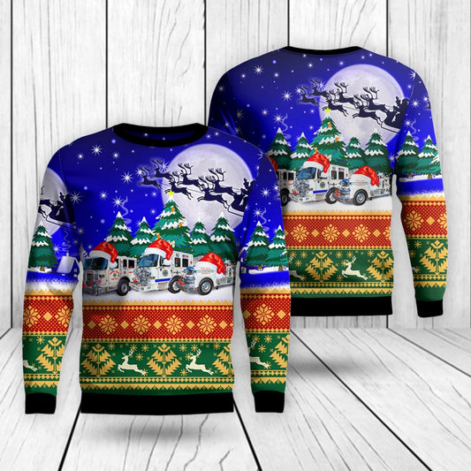 RIVER EDGE FIRE COMPANY #2 Christmas Sweater, Christmas Ugly Sweater, Sweater Xmas, Ugly Sweater