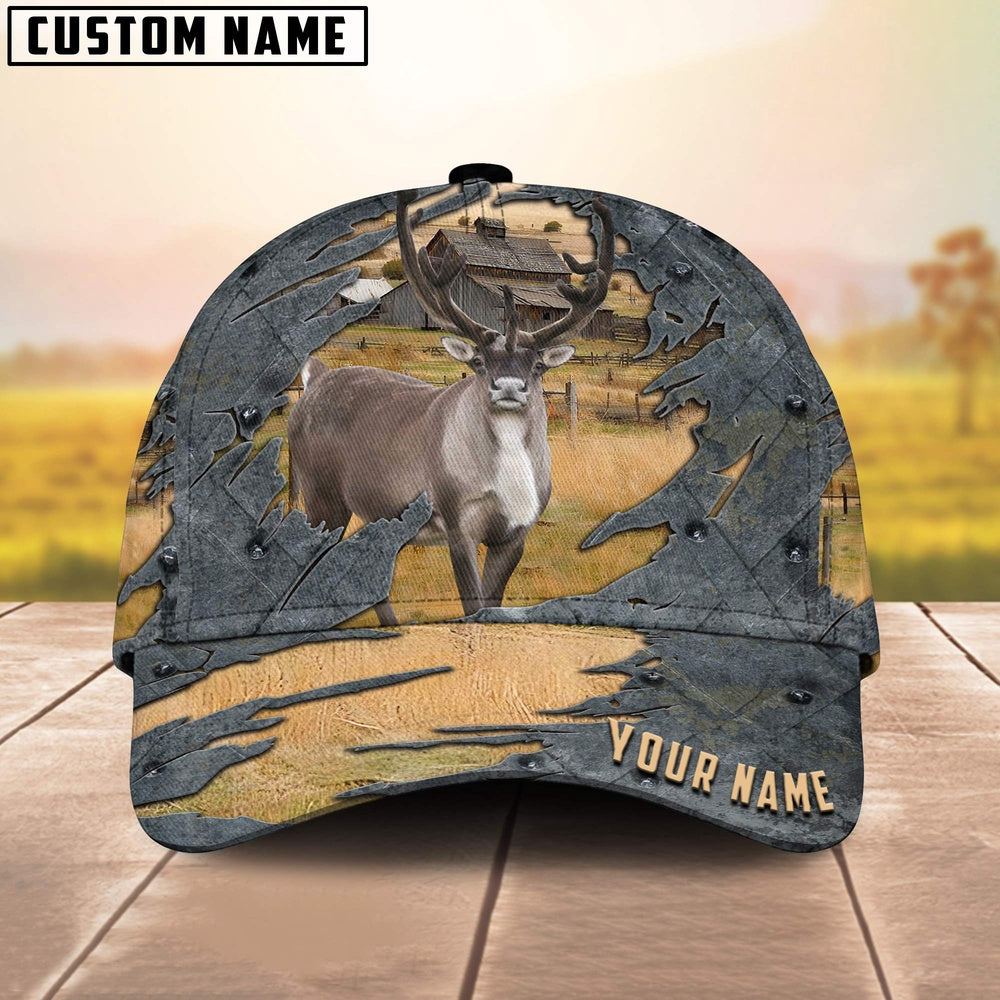 Rain Deer Customized Name Cap, Farmer Cap, Cap For Farmers, Best Farm Hat, Farm Use Hat