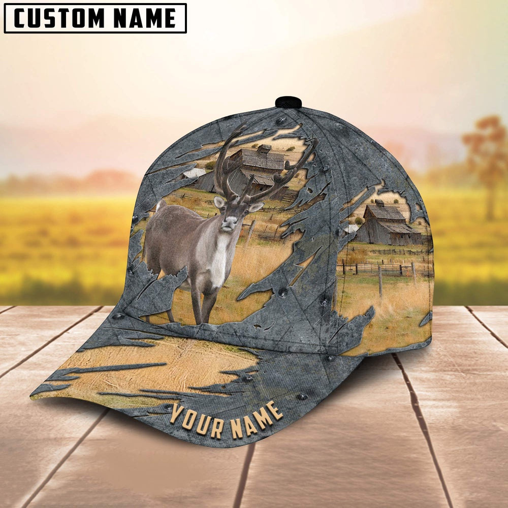 Rain Deer Customized Name Cap, Farmer Cap, Cap For Farmers, Best Farm Hat, Farm Use Hat