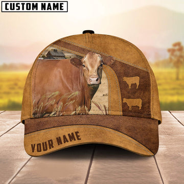 Red Akaushi On The Farm Custom Name Retro Cap, Farmer Cap, Cap For Farmers, Best Farm Hat, Farm Use Hat
