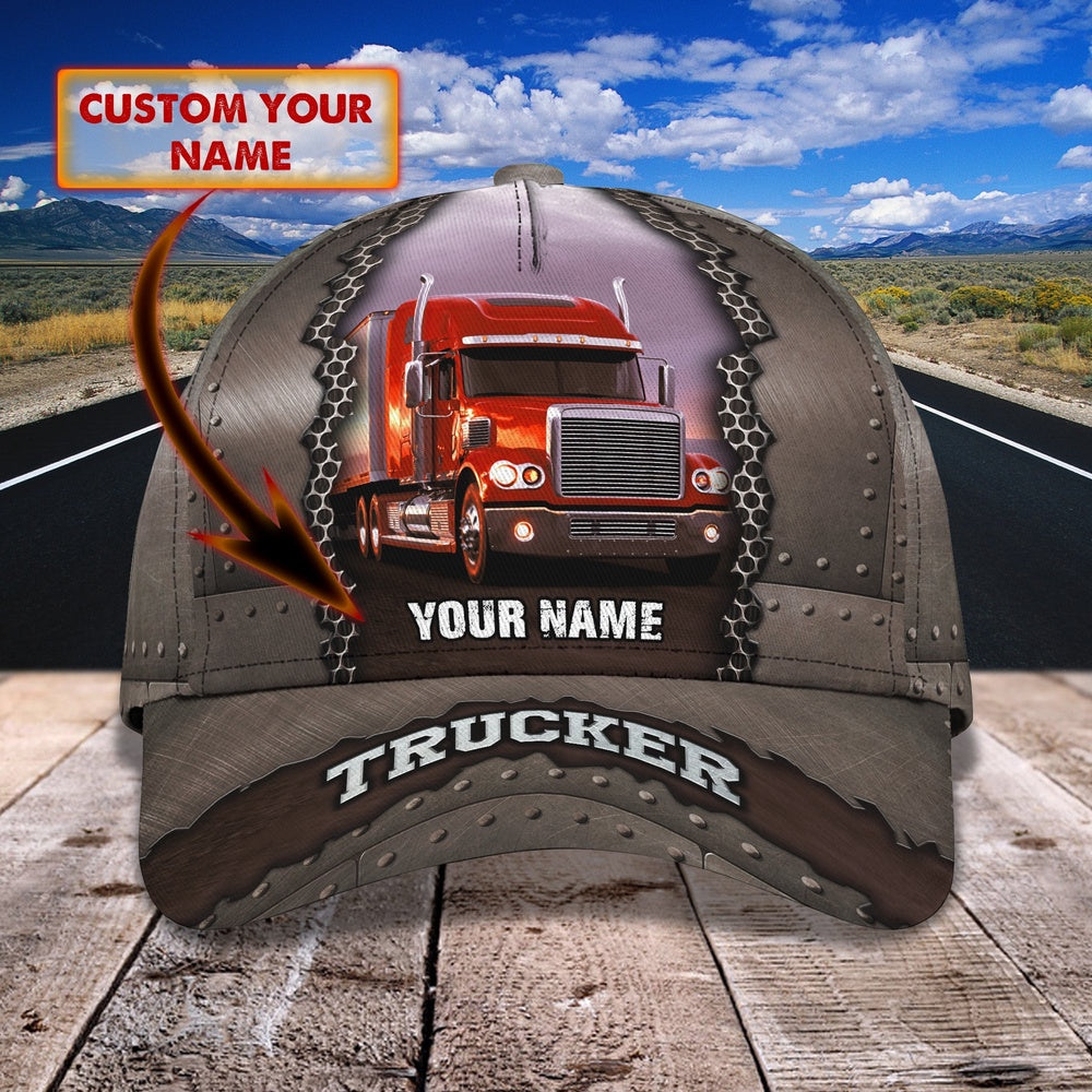 Red Trucker Customized Name 3D Cap, Farmer Cap, Cap For Farmers, Best Farm Hat, Farm Use Hat