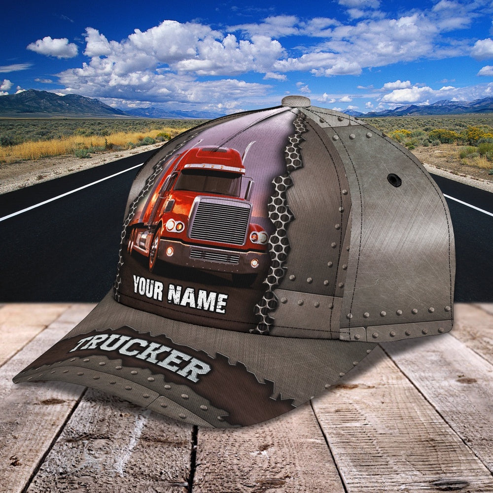 Red Trucker Customized Name 3D Cap, Farmer Cap, Cap For Farmers, Best Farm Hat, Farm Use Hat