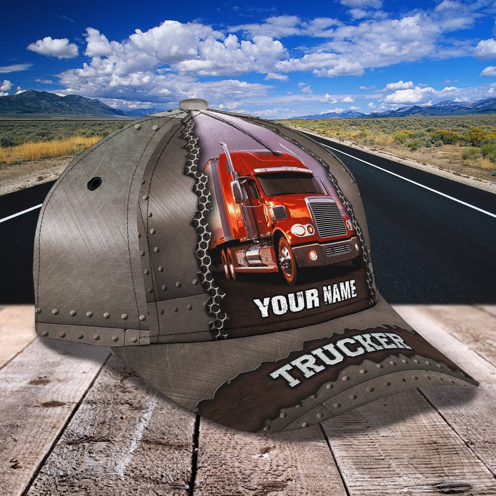Red Trucker Customized Name 3D Cap, Farmer Cap, Cap For Farmers, Best Farm Hat, Farm Use Hat