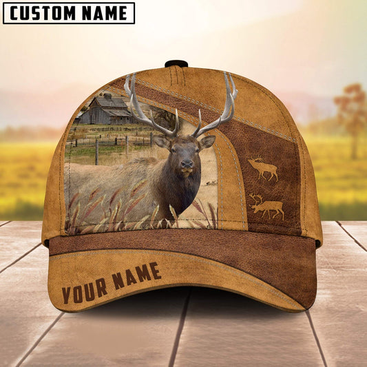 Rocky Mountain Bull Elk Custom Name Retro Cap, Farmer Cap, Cap For Farmers, Best Farm Hat, Farm Use Hat