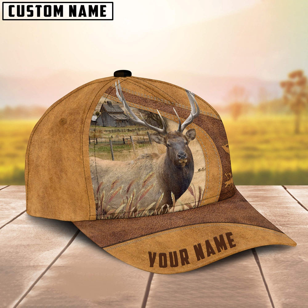 Rocky Mountain Bull Elk Custom Name Retro Cap, Farmer Cap, Cap For Farmers, Best Farm Hat, Farm Use Hat