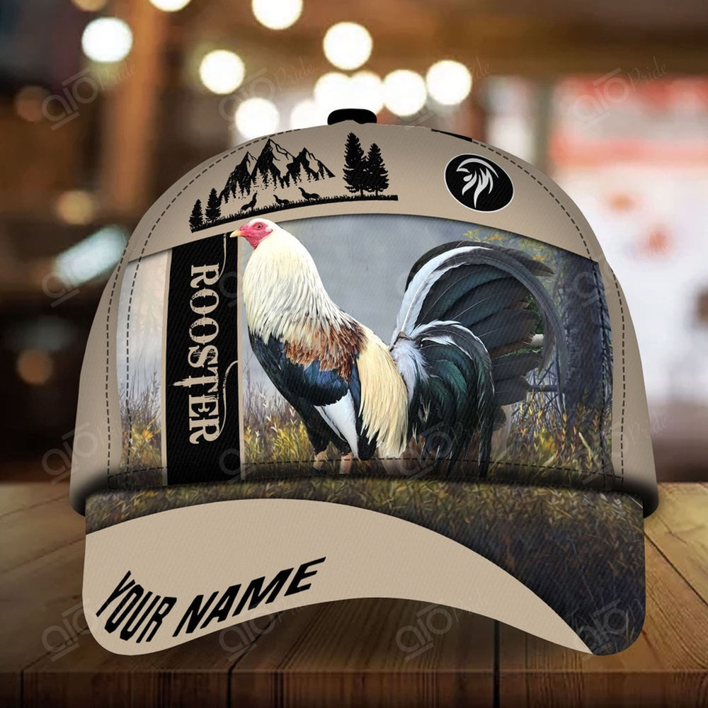 Rooster Custom Name Farm 3D Cap, Farmer Cap, Cap For Farmers, Best Farm Hat, Farm Use Hat