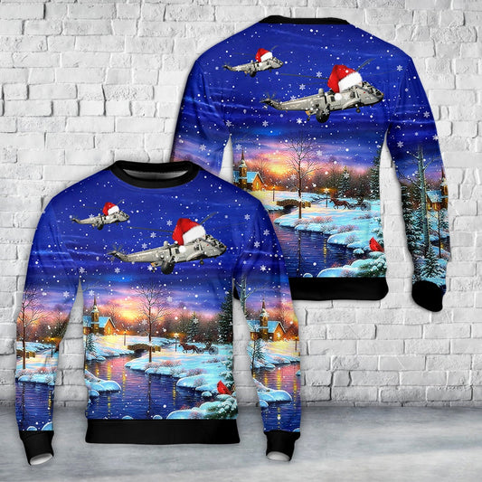 Royal Navy 849 Squadron Westland Sea King Christmas Sweater, Christmas Ugly Sweater, Sweater Xmas, Ugly Sweater