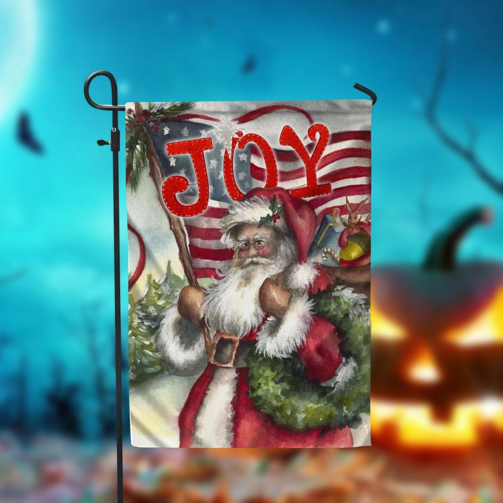 Santa Christmas Garden FlagXmas, Garden Flags, Outdoor Xmas Flags, Christmas Outdoor Decor