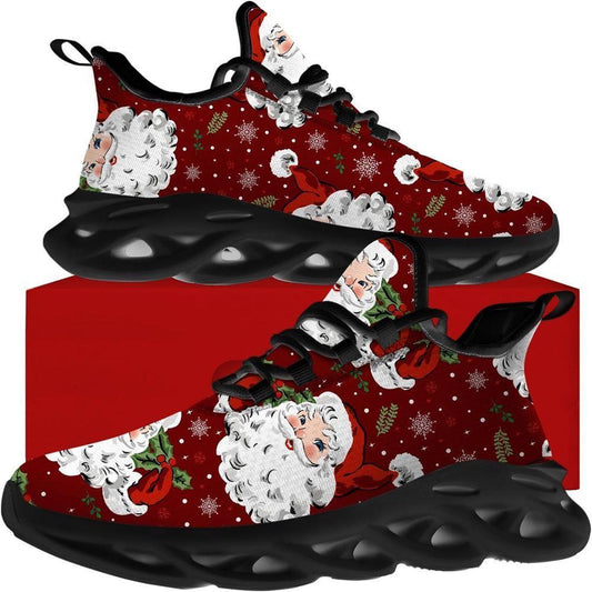 Santa Claus Funny Max Soul Shoes, Christmas Sneakers, Christmas Shoes, Christmas Clunky Sneaker