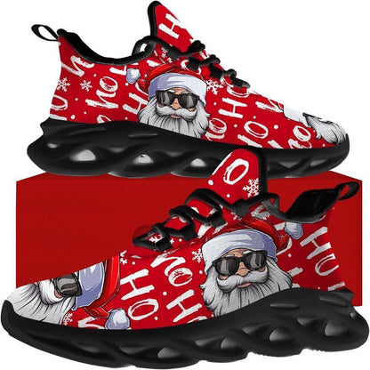 Santa Claus Hohoho Max Soul Shoes, Christmas Sneakers, Christmas Shoes, Christmas Clunky Sneaker
