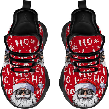 Santa Claus Hohoho Max Soul Shoes, Christmas Sneakers, Christmas Shoes, Christmas Clunky Sneaker