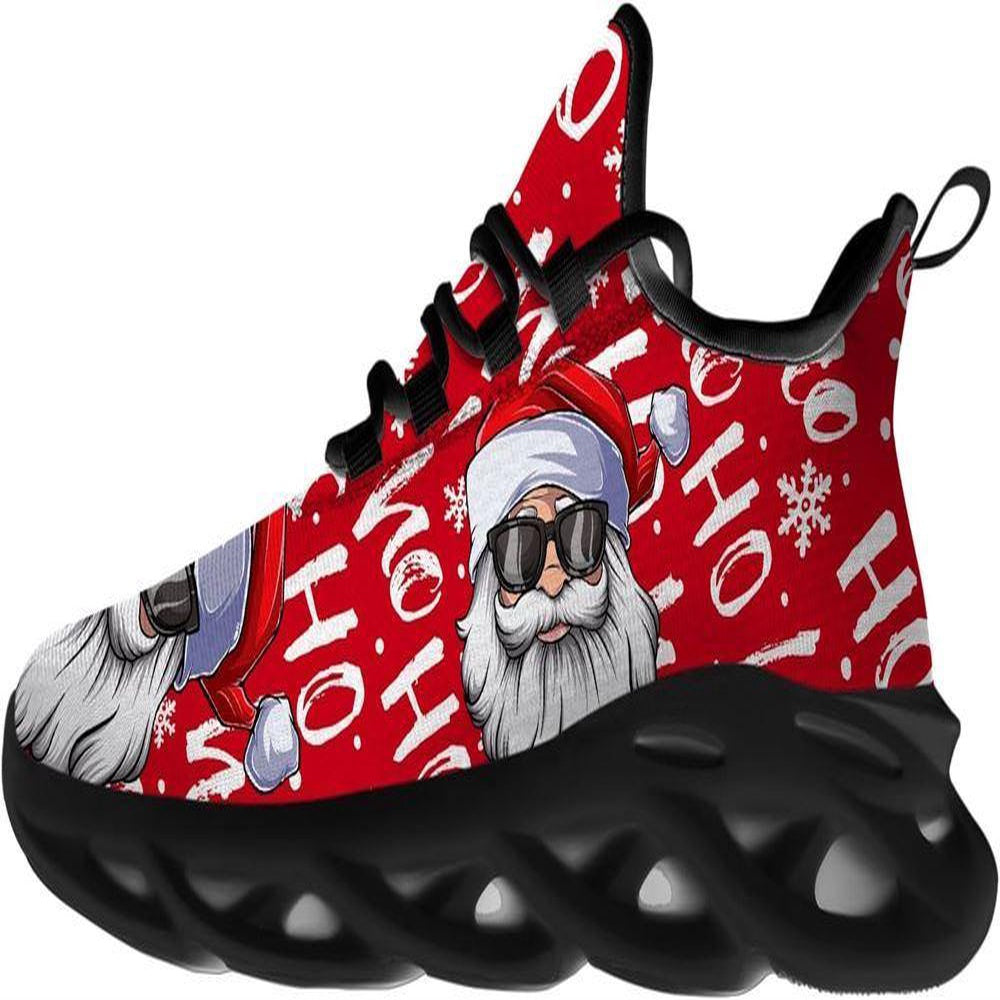 Santa Claus Hohoho Max Soul Shoes, Christmas Sneakers, Christmas Shoes, Christmas Clunky Sneaker