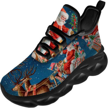 Santa Claus Is Coming Max Soul Shoes, Christmas Sneakers, Christmas Shoes, Christmas Clunky Sneaker