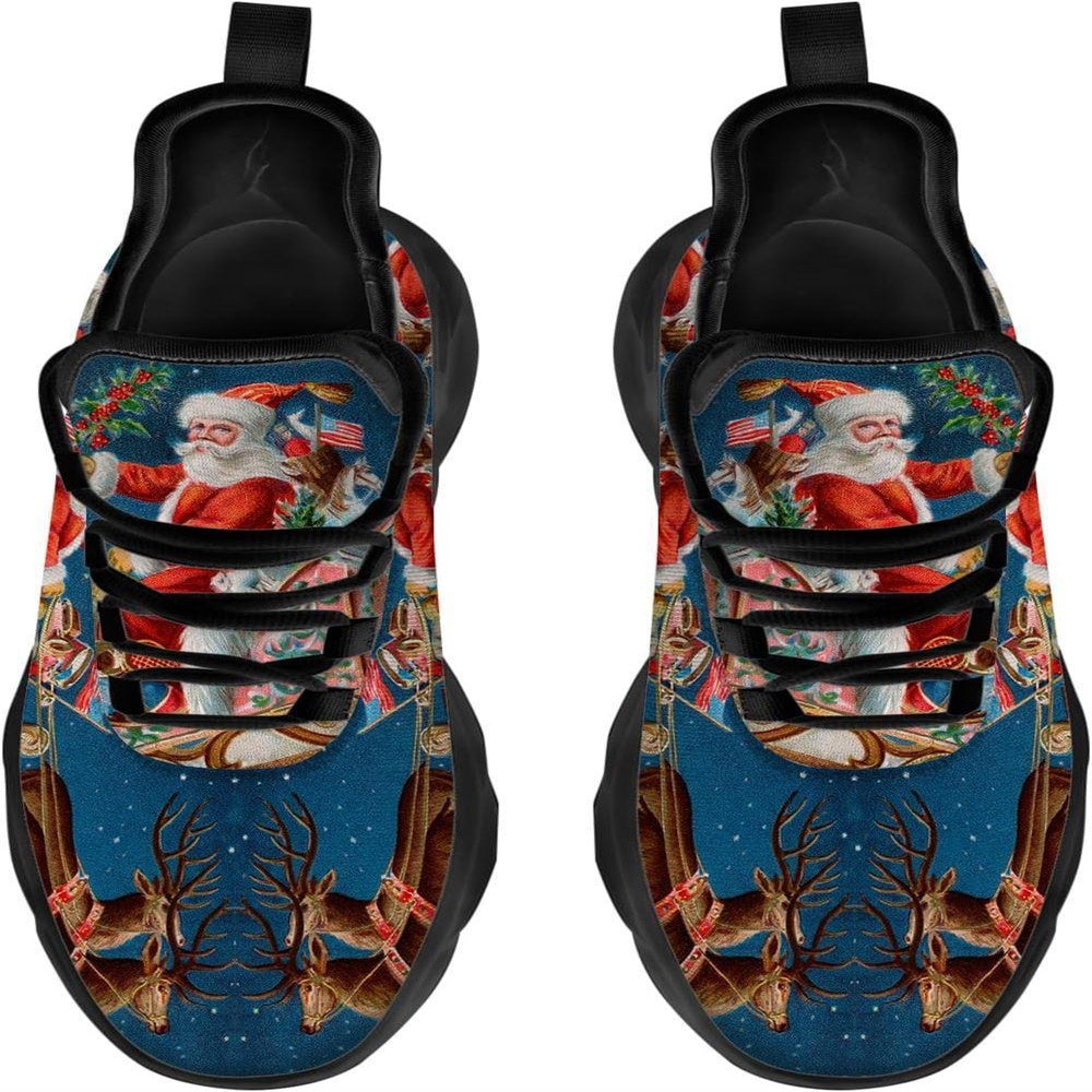 Santa Claus Is Coming Max Soul Shoes, Christmas Sneakers, Christmas Shoes, Christmas Clunky Sneaker