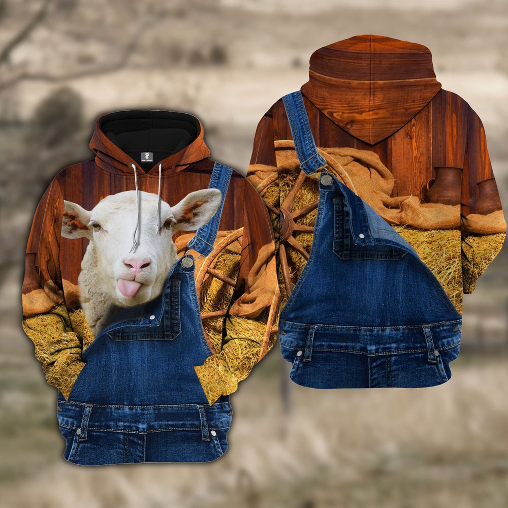 Sheep Farm Of Farmer Cattle Personalized All Over Printed Hoodie, Farmer Hoodie, Custom Farm Shirts, Farmer T Shirt