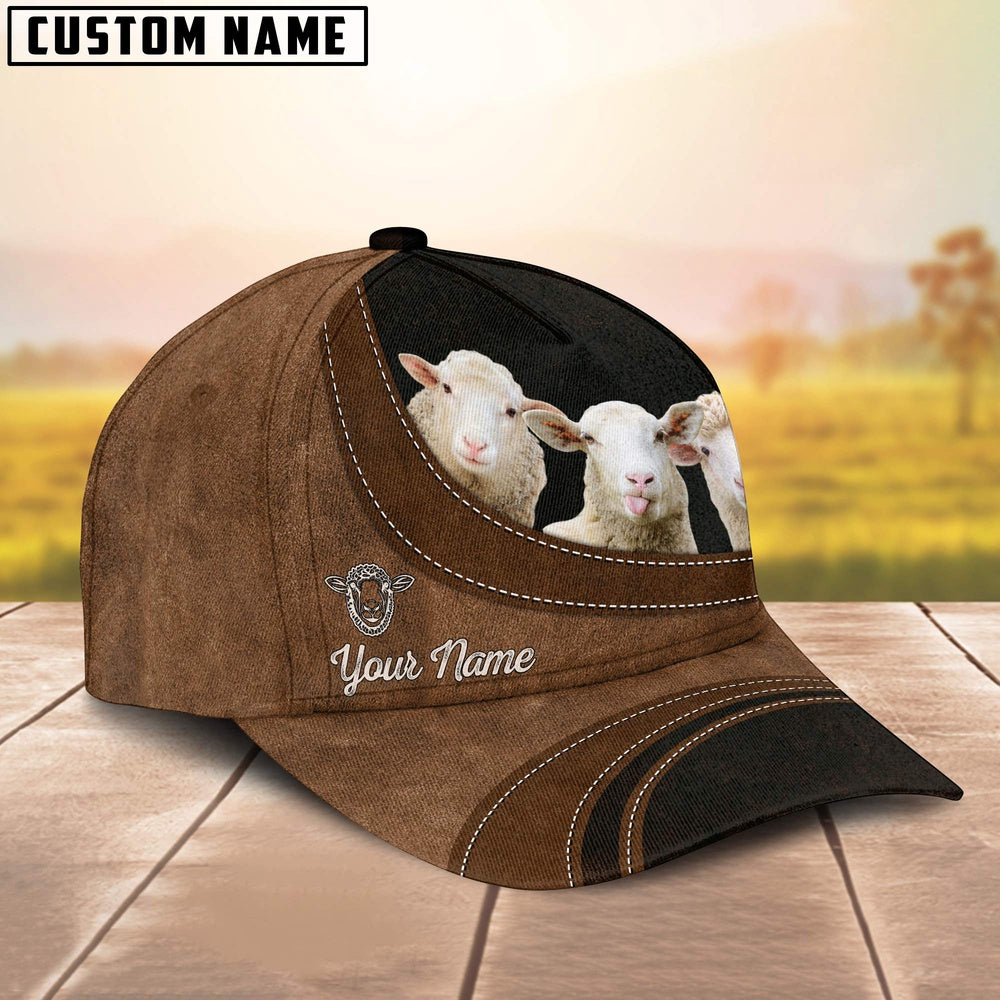 Sheep Happiness Customized Name Cap, Farmer Cap, Cap For Farmers, Best Farm Hat, Farm Use Hat