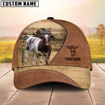 Shorthorn Customized Name Brown Cap, Farmer Cap, Cap For Farmers, Best Farm Hat, Farm Use Hat