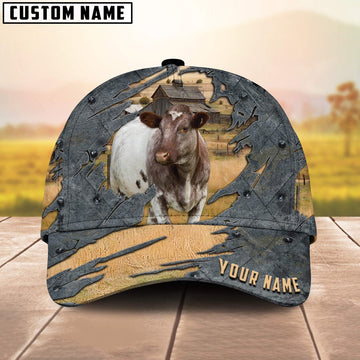 Shorthorn Customized Name Cap, Farmer Cap, Cap For Farmers, Best Farm Hat, Farm Use Hat