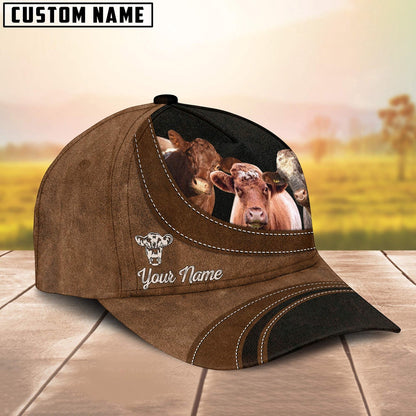 Shorthorn Happiness Customized Name Cap, Farmer Cap, Cap For Farmers, Best Farm Hat, Farm Use Hat