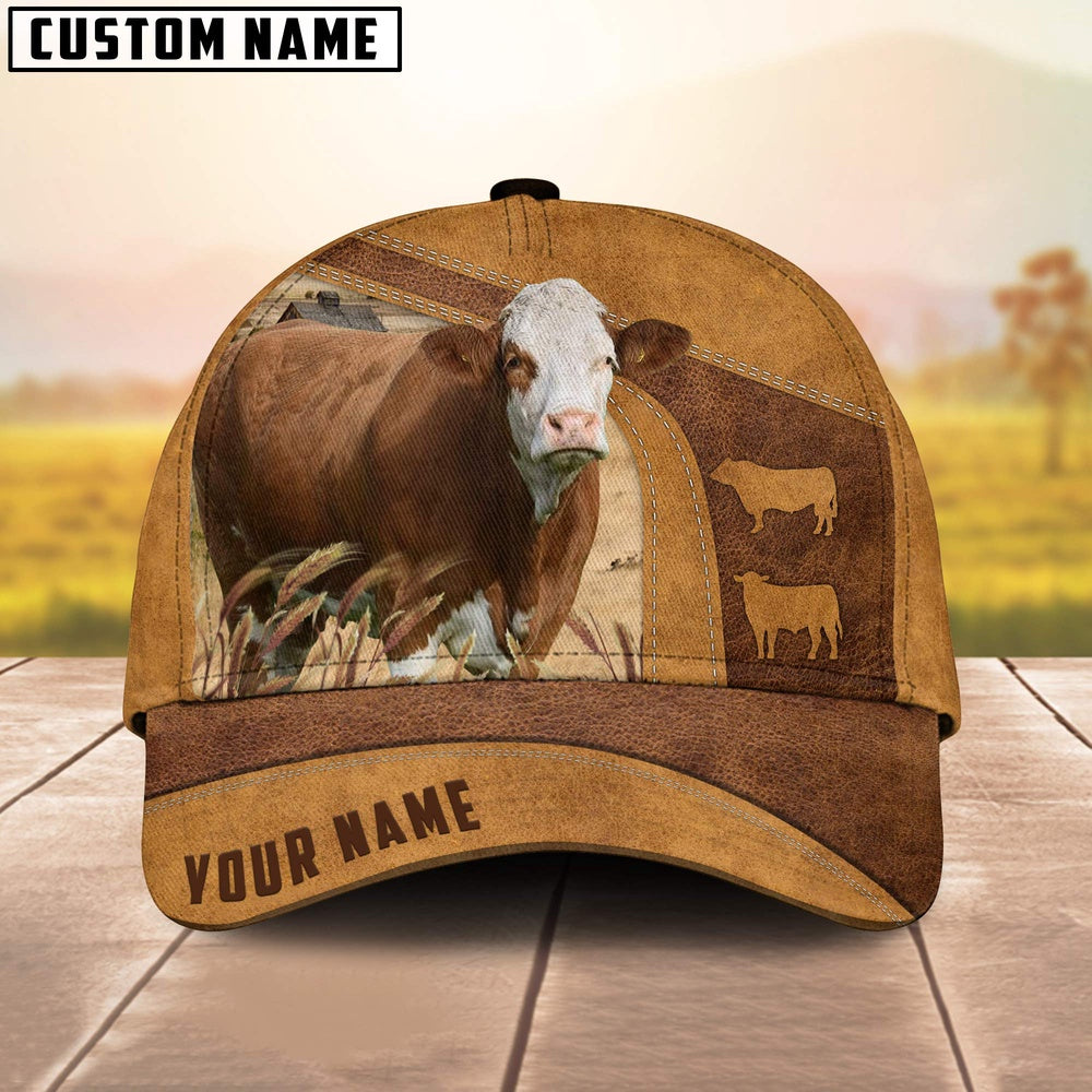 Simmental Custom Name Cap, Farmer Cap, Cap For Farmers, Best Farm Hat, Farm Use Hat