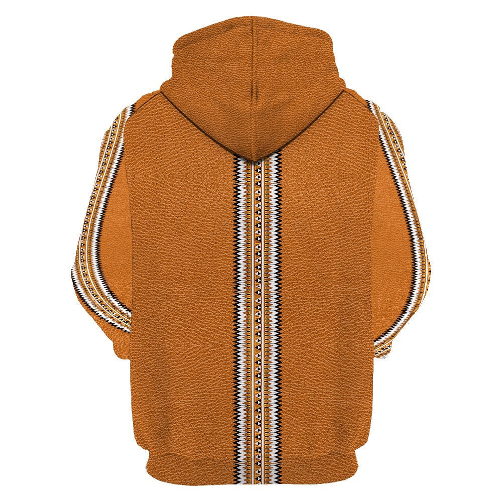 Simple Fashion Native American All Over Printed Hoodie, Native American Hoodie, 3D Native American Hoodie