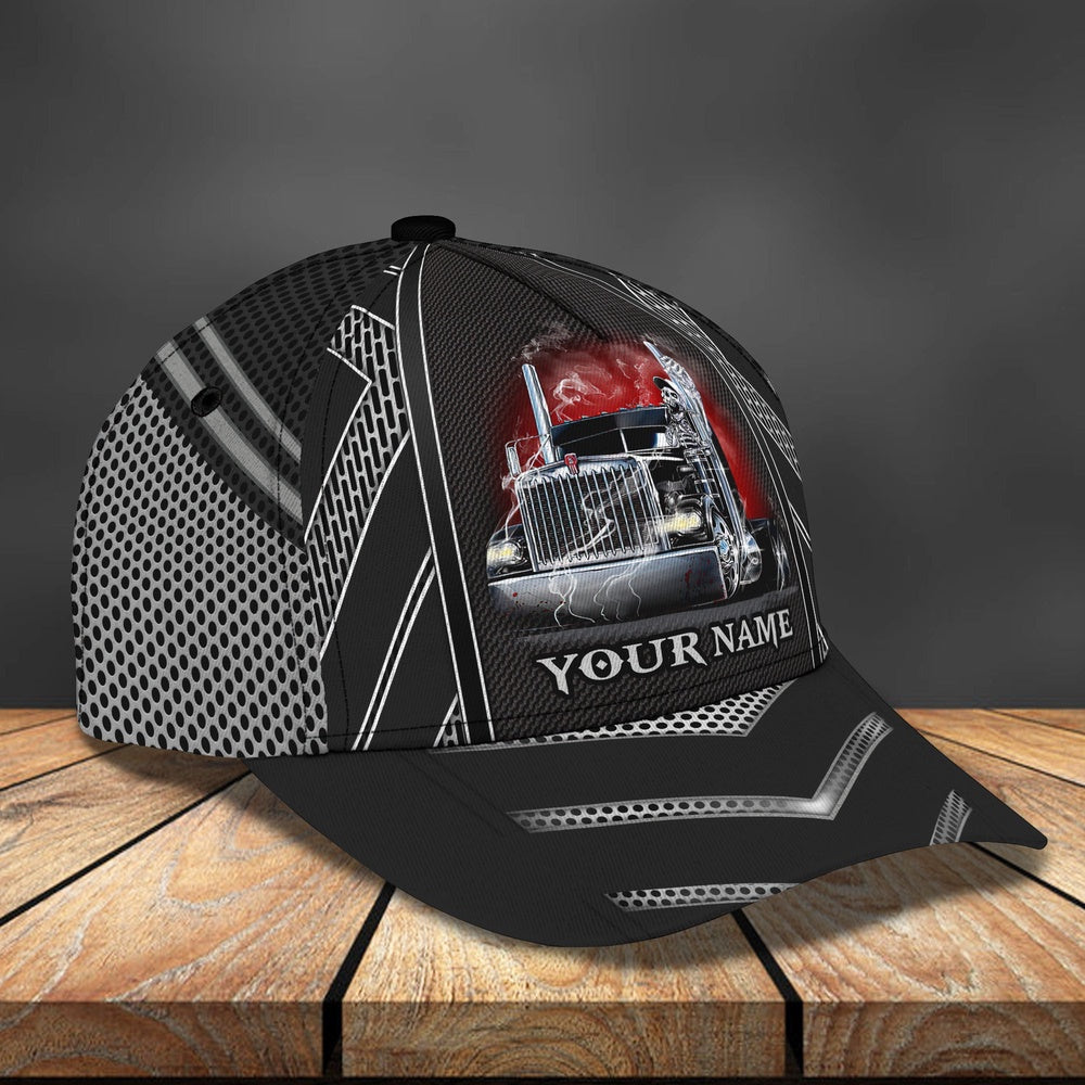 Skull Trucker Customized Name 3D Cap, Farmer Cap, Cap For Farmers, Best Farm Hat, Farm Use Hat