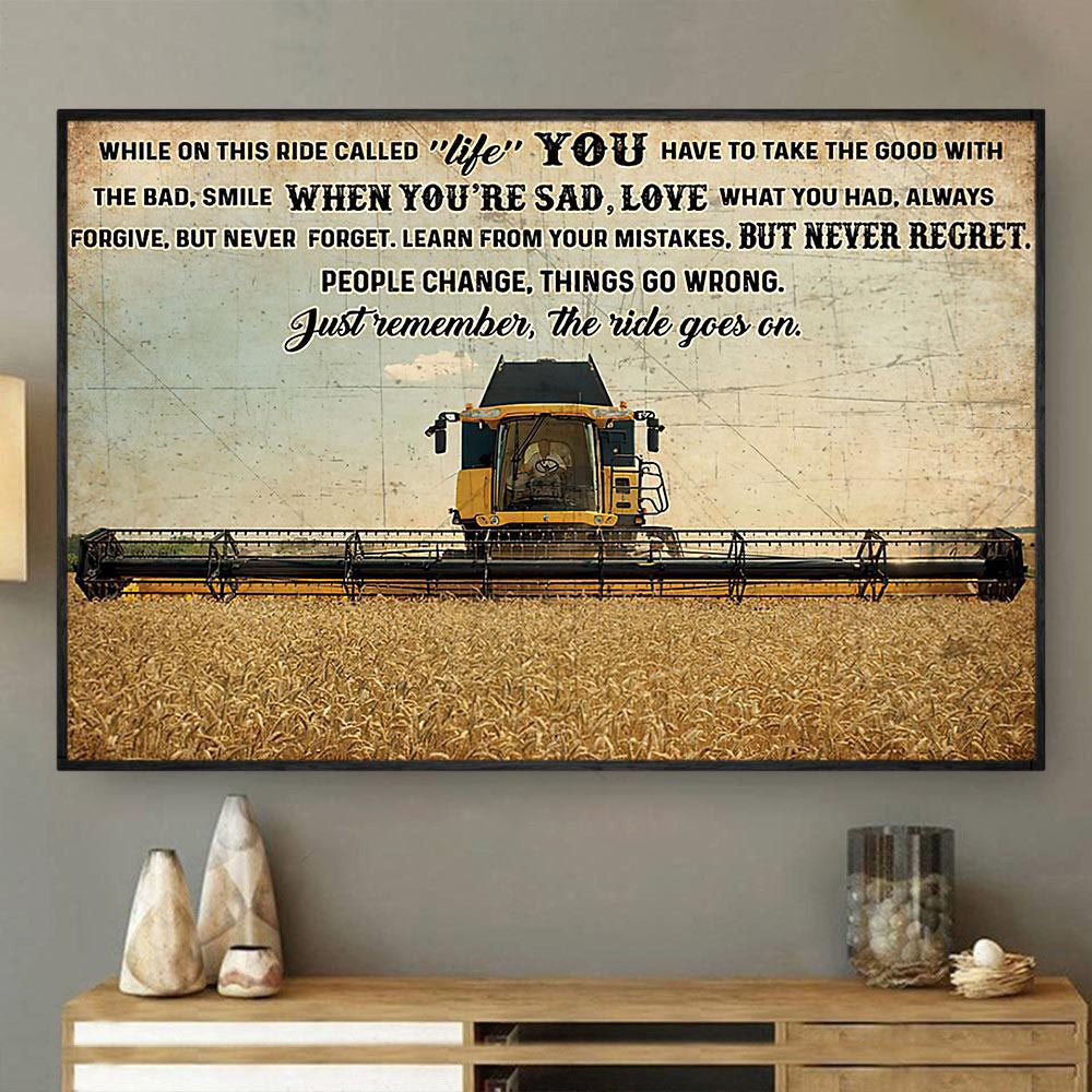 Smile When You'Re Sad Love What You Had Always Forgive But Never Forget Canvas, Farmhouse Canvas, Farm Gift, Farm Home Decor