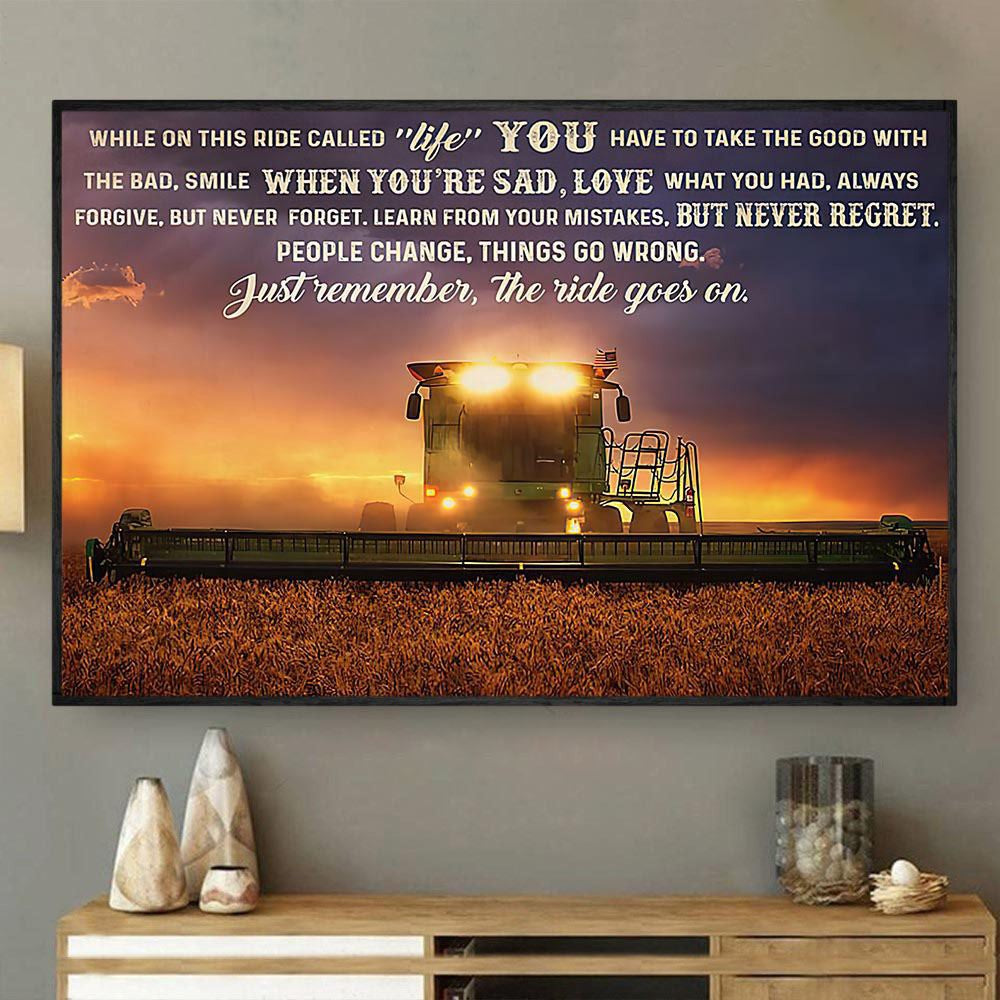 Smile When You'Re Sad Love What You Had Always Forgive Canvas, Farmhouse Canvas, Farm Gift, Farm Home Decor