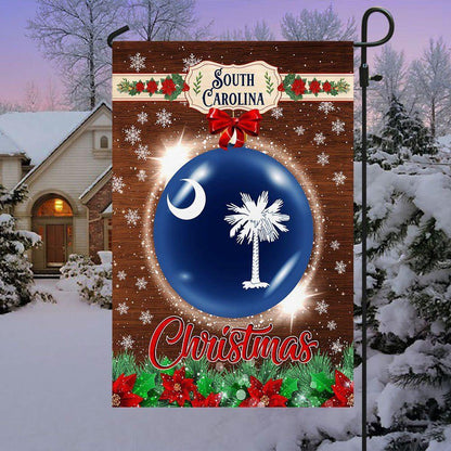 South Carolina Christmas Flag, Christmas Outdoor Decor Decoration