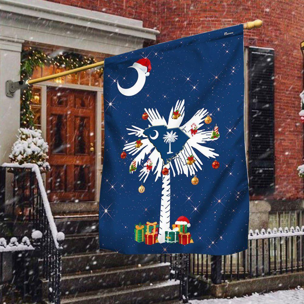 South Carolina Christmas Flag, Christmas Outdoor Decoration