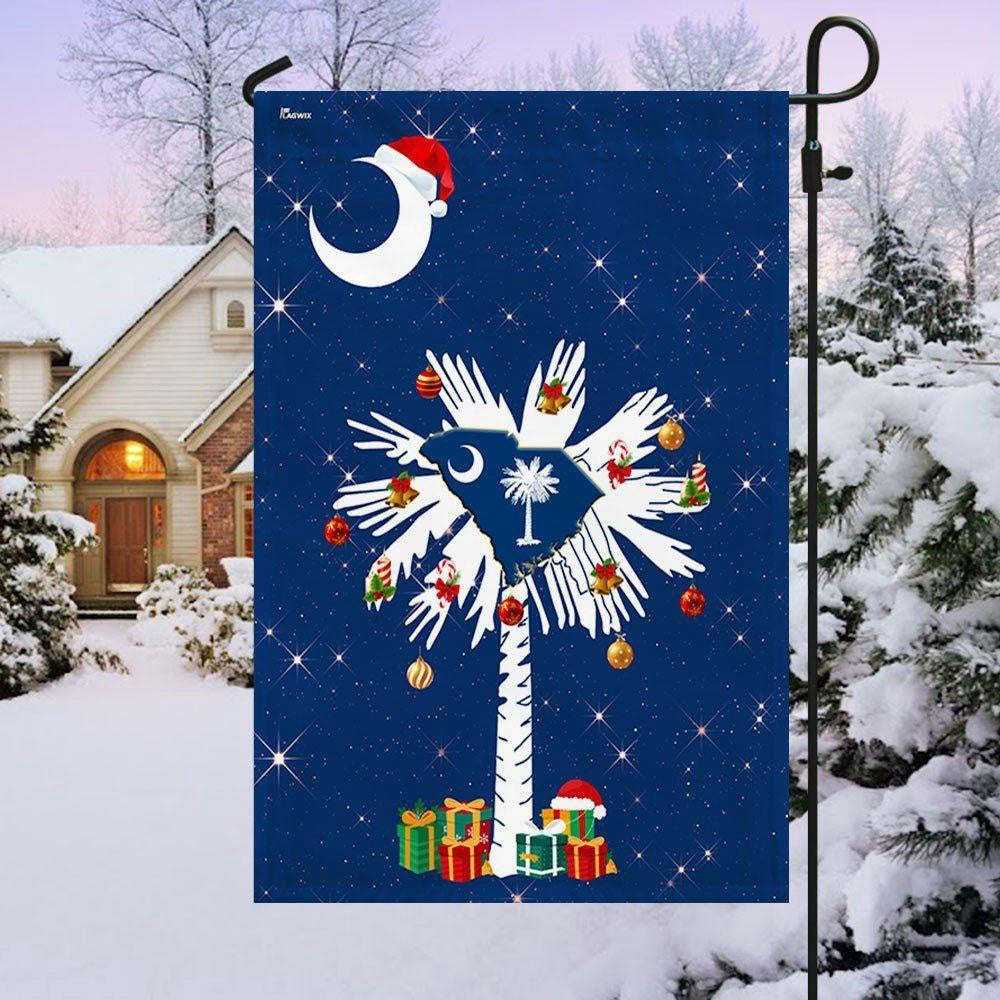 South Carolina Christmas Flag, Christmas Outdoor Decoration